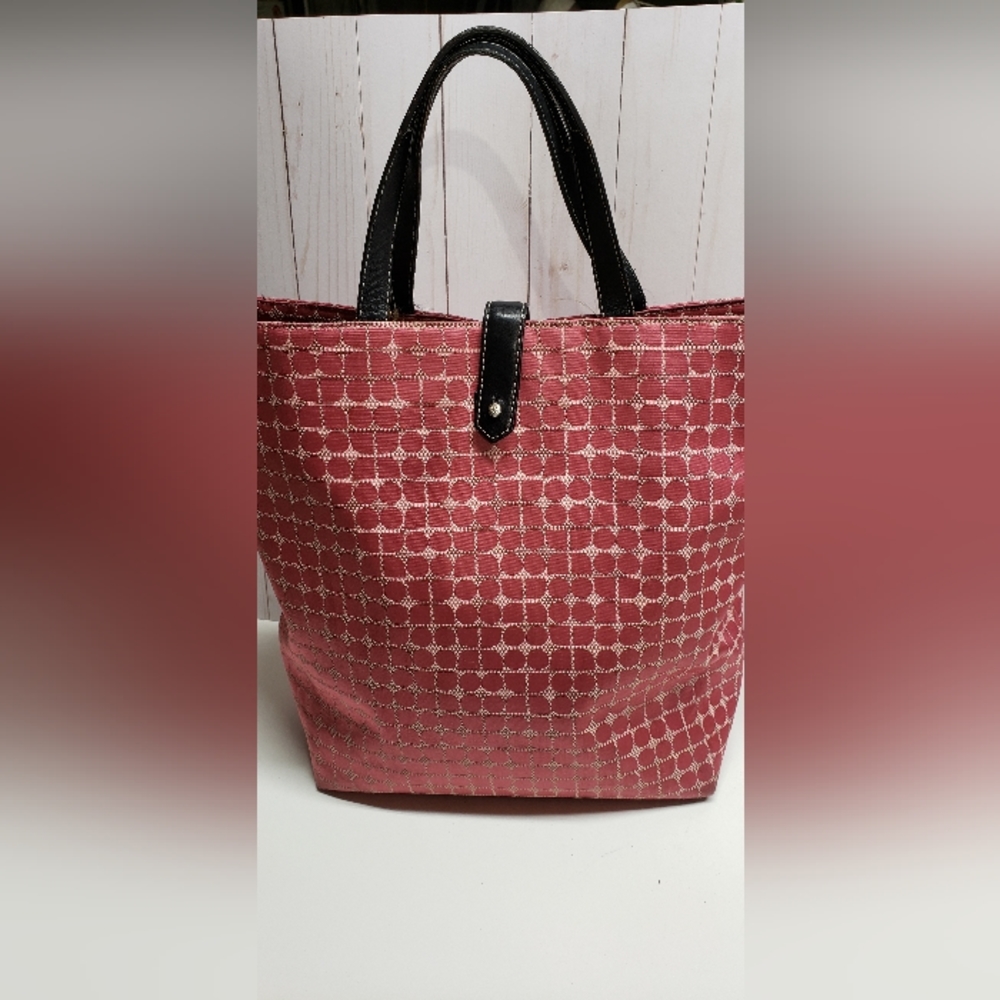 Kate Spade vintage pink circle tote bag